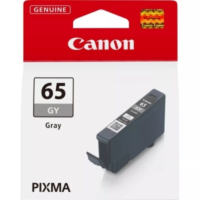Cartucho de tinta cinzento Canon 65 GY para impressoras PIXMA em embalagem