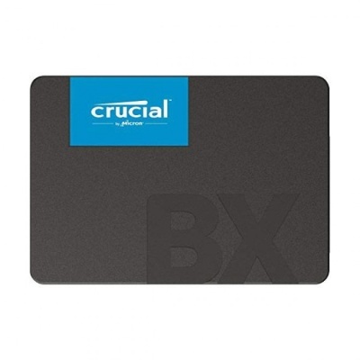 Disco SSD Crucial BX preto com etiqueta azul