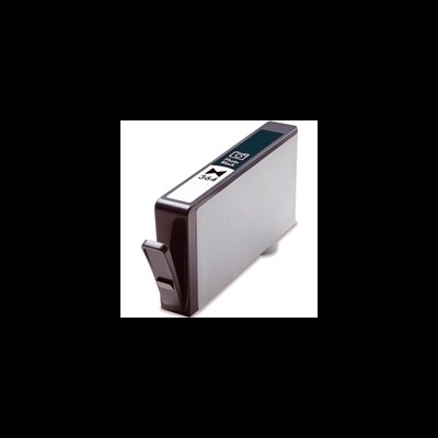 Cartucho de impressora preto com etiqueta preta e branca