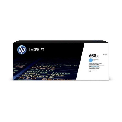Caixa de cartucho de toner HP LaserJet 658x cor ciano