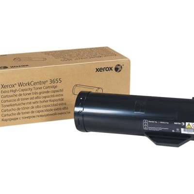 Cartucho de toner preto Xerox WorkCentre 3655 com caixa de cartão castanha