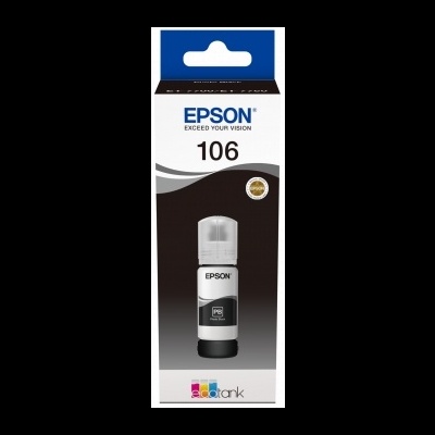 Embalagem de tinteiro Epson 106 preta
