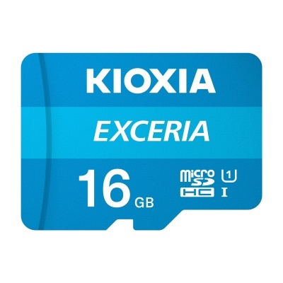 Cartão de memória microSD azul Kioxia Exceria 16 GB