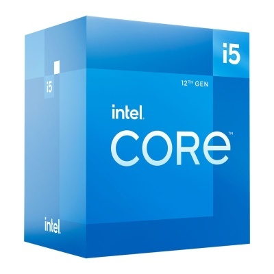 Caixa azul do processador Intel Core i5 12TH GEN.