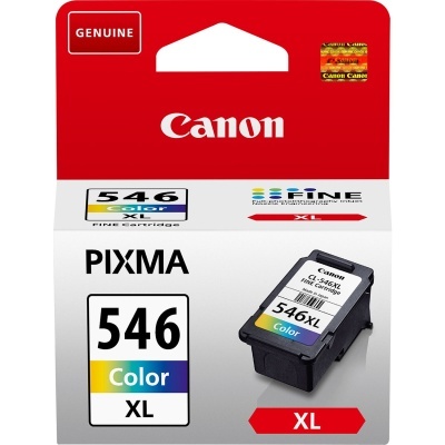 Embalagem de cartucho de tinta colorida Canon PIXMA 546 XL
