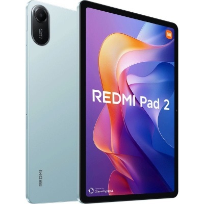Tablet Xiaomi Redmi Pad 2 azul com ecrã colorido e câmera traseira oval