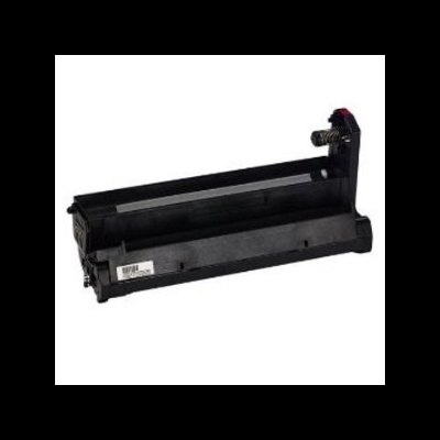 Toner de impressora preto com etiqueta de código de barras