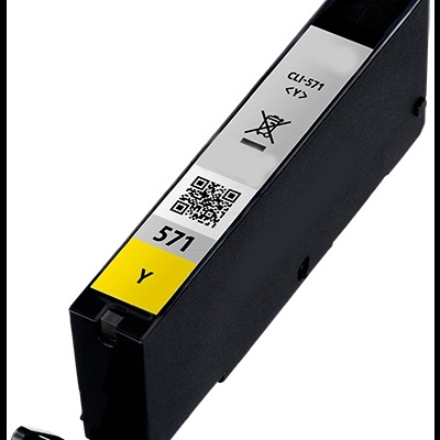 Cartucho de tinta para impressora com etiquetas e código QR