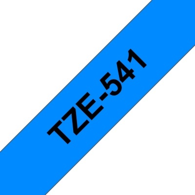 Fita adesiva azul com texto preto TZE-541