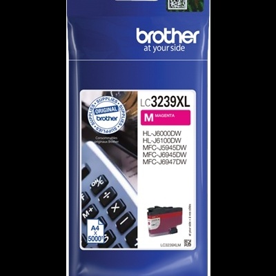 Embala azul para recarga de tinta Brother LC3239XL Magenta com selo Original Brother