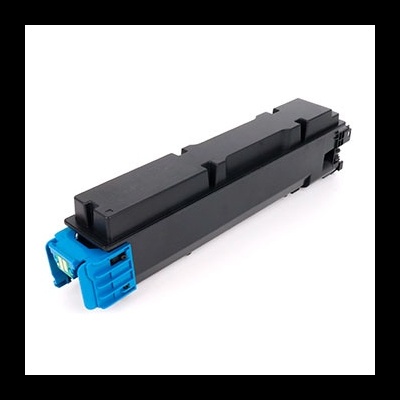 Cartucho de toner preto com detalhe azul