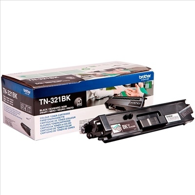 Cartucho de toner Brother TN-321BK preto com embalagem