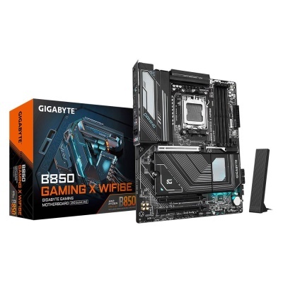 Placa-mãe Gigabyte B850 Gaming X WiFi 6E com caixa e antena