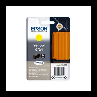 Cartucho de tinta Epson Yellow 405 na embalagem