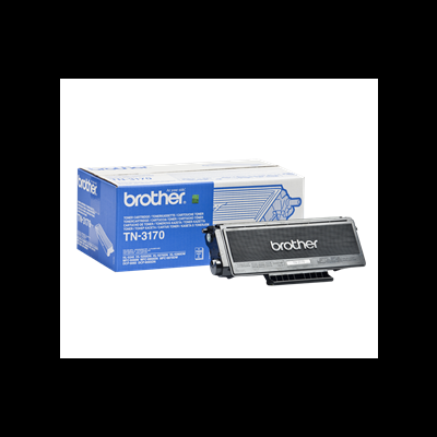 Cartucho de toner Brother TN-3170 com embalagem azul e branca