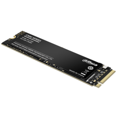 Placa eletrónica preta M.2 SSD com texto branco e conectores dourados