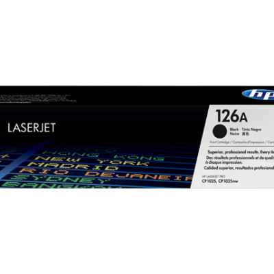 Caixa de toner HP LaserJet 126A preto para impressoras