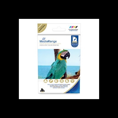 Pacote de papel fotográfico MediaRange com imagem de papagaio colorido