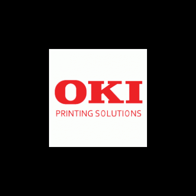 Logótipo da OKI PRINTING SOLUTIONS em vermelho