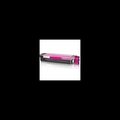 Cartucho de toner preto e rosa para impressora sobre fundo branco