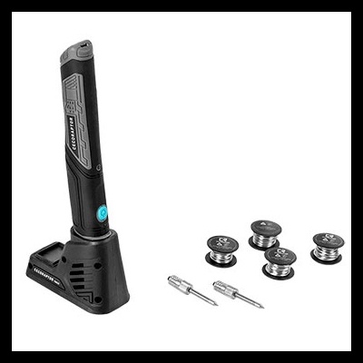 Conjunto de soldador elétrico com fios e pontas