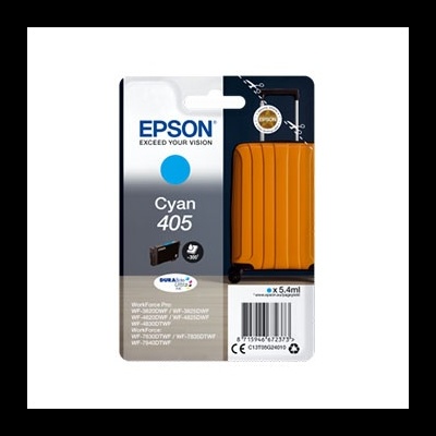 Cartucho de tinta Epson Cyan 405 em embalagem