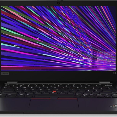 Portátil Lenovo ThinkPad L13 preto com ecrã colorido