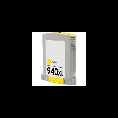 Cartucho de tinta HP 940XL amarelo com etiqueta e tampo amarelo