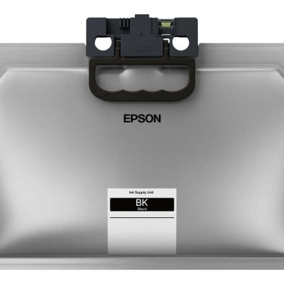 Unidade de fornecimento de tinta Epson preta com etiqueta BK Black