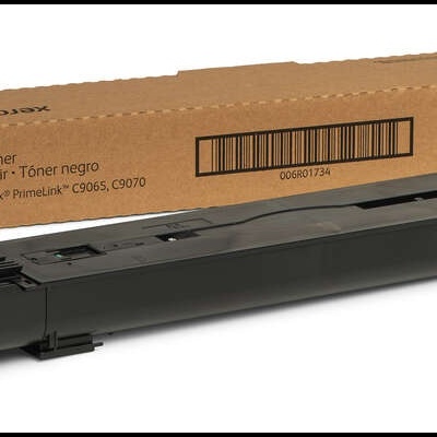 Cartucho de toner preto Xerox com caixa castanha