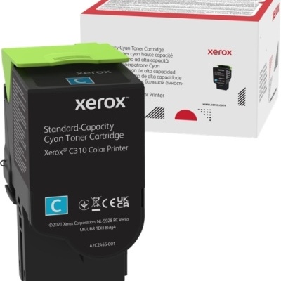 Cartucho de toner cyan xerox com embalagem