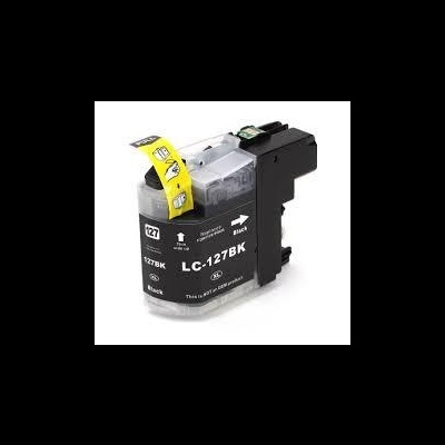 Cartucho de tinta preto LC-127BK para impressora com etiqueta amarela