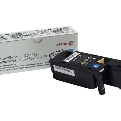 Cartucho de toner ciano Xerox com embalagem branca para Phaser e WorkCentre