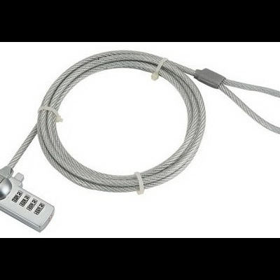 Cabo de segurança metálico com cadeado de combinação