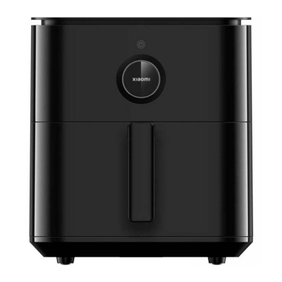 Máquina de cozinha preta Xiaomi com botão redondo e manípulo frontal