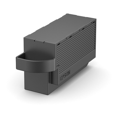 Cartucho de tinta preto EPSON em plástico com alça destacada