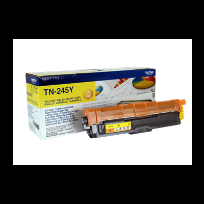 Cartucho de toner Brother TN-245Y amarelo com embalagem colorida