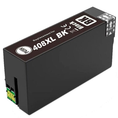 Cartucho de tinta preta 408XL BK para impressora com etiquetas