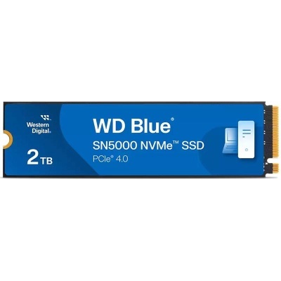SSD WD Blue SN5000 NVMe 2TB PCIe 4.0 com etiqueta azul