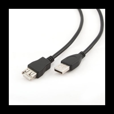 Cabo USB preto com conectores tipo A