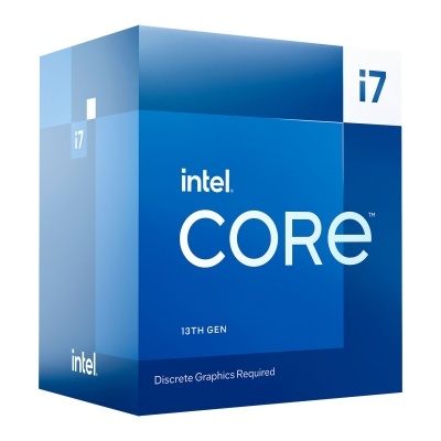 Caixa azul de processador Intel Core i7 13TH GEN