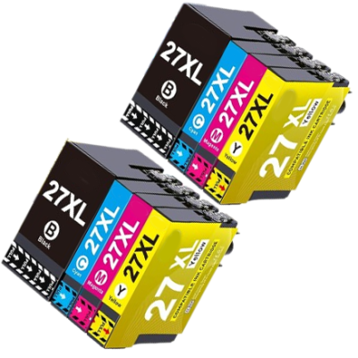 conjuntos de tinteiros 27XL preto azul magenta amarelo