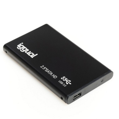 Disco rígido externo preto iggual 2.5 SATA HD USB 3.0