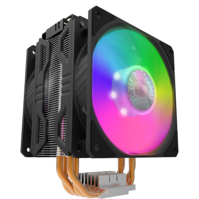 Cooler para computador com ventoinha RGB e dissipador de calor
