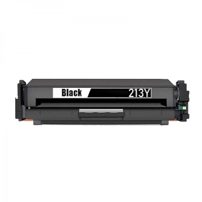 Cartucho de toner preto com etiquetas Black e 213Y