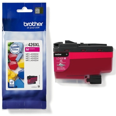 Cartucho de tinta Brother LC426XL Magenta com embalagem plástica