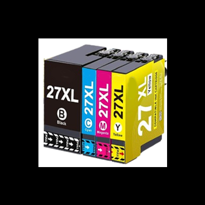 Conjunto de quatro tinteiros 27XL coloridos para impressora