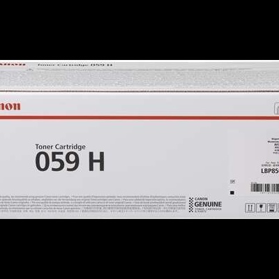 Caixa branca de toner Canon modelo 059 H para impressora
