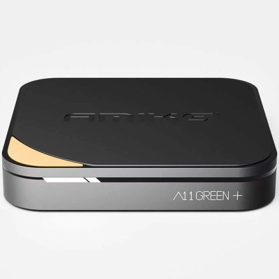 Set-top box preto e cinzento Amiko A11 GREEN +