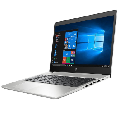 Computador portátil HP com ecrã Windows 10 e teclado preto em corpo prateado